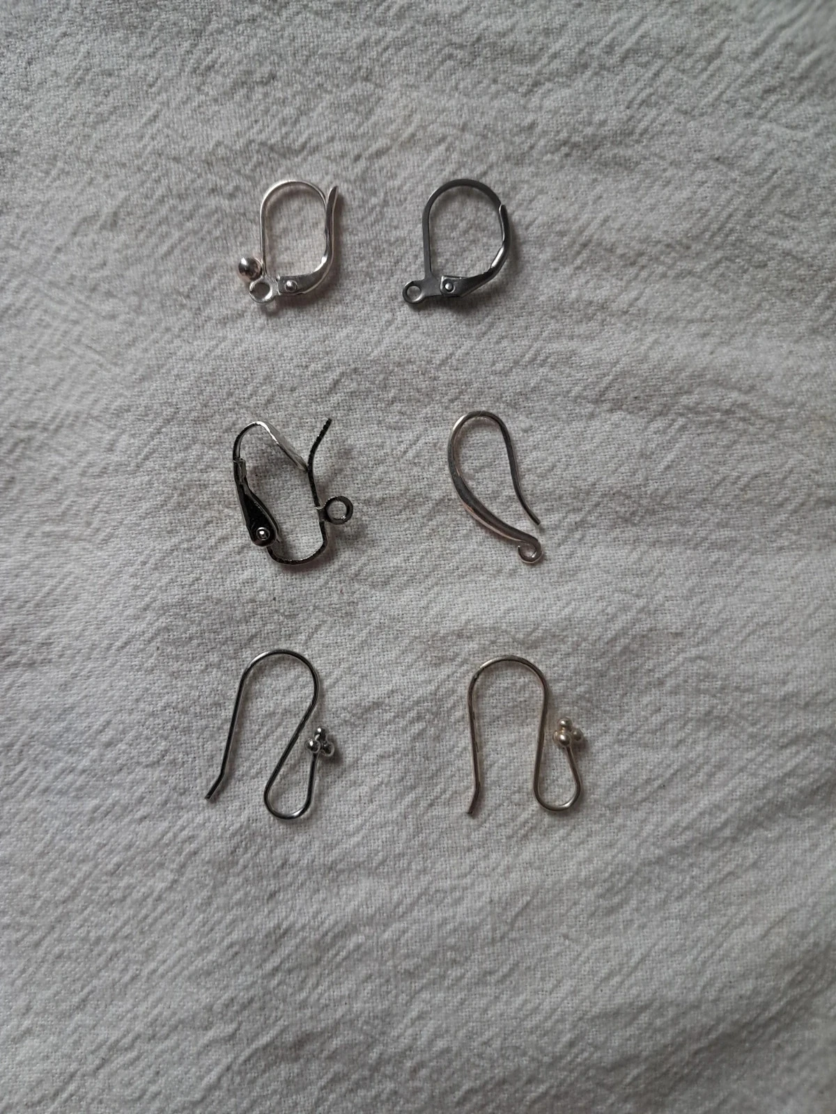 Silvertone Crochet Metal Earring Hooks – photo 3